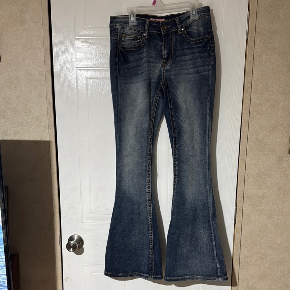 Women's Blue Flared Jeans